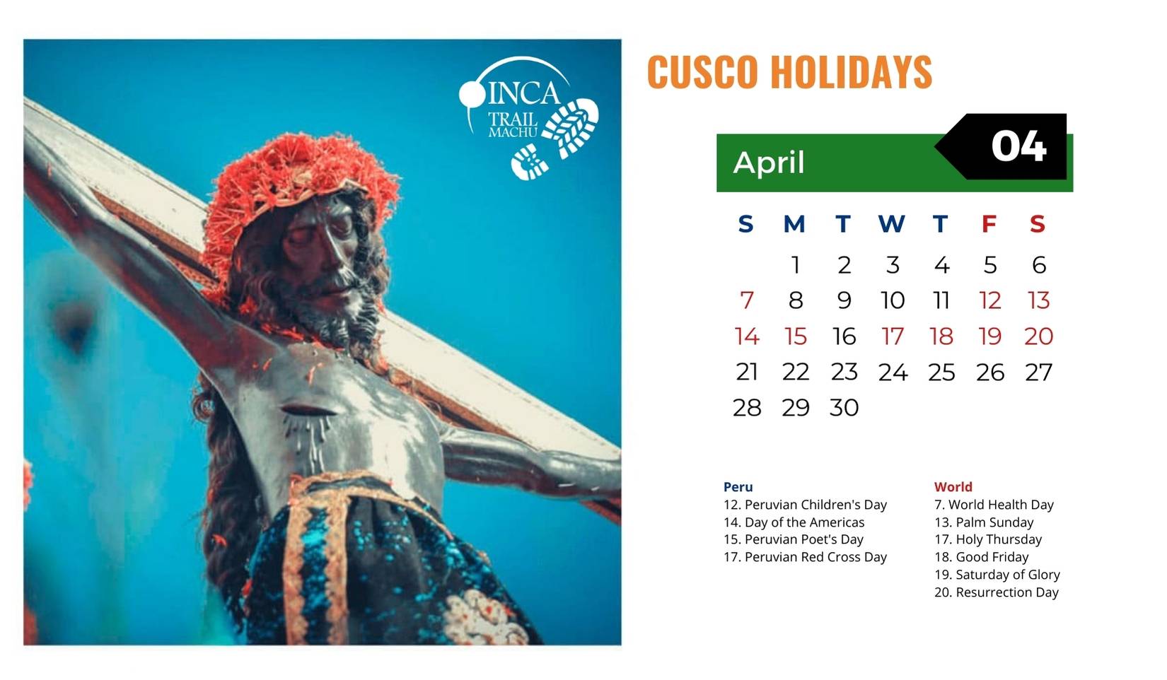 Cusco Holidays April 2025