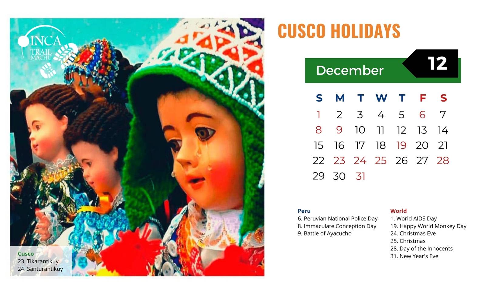 Cusco Holidays December 2025