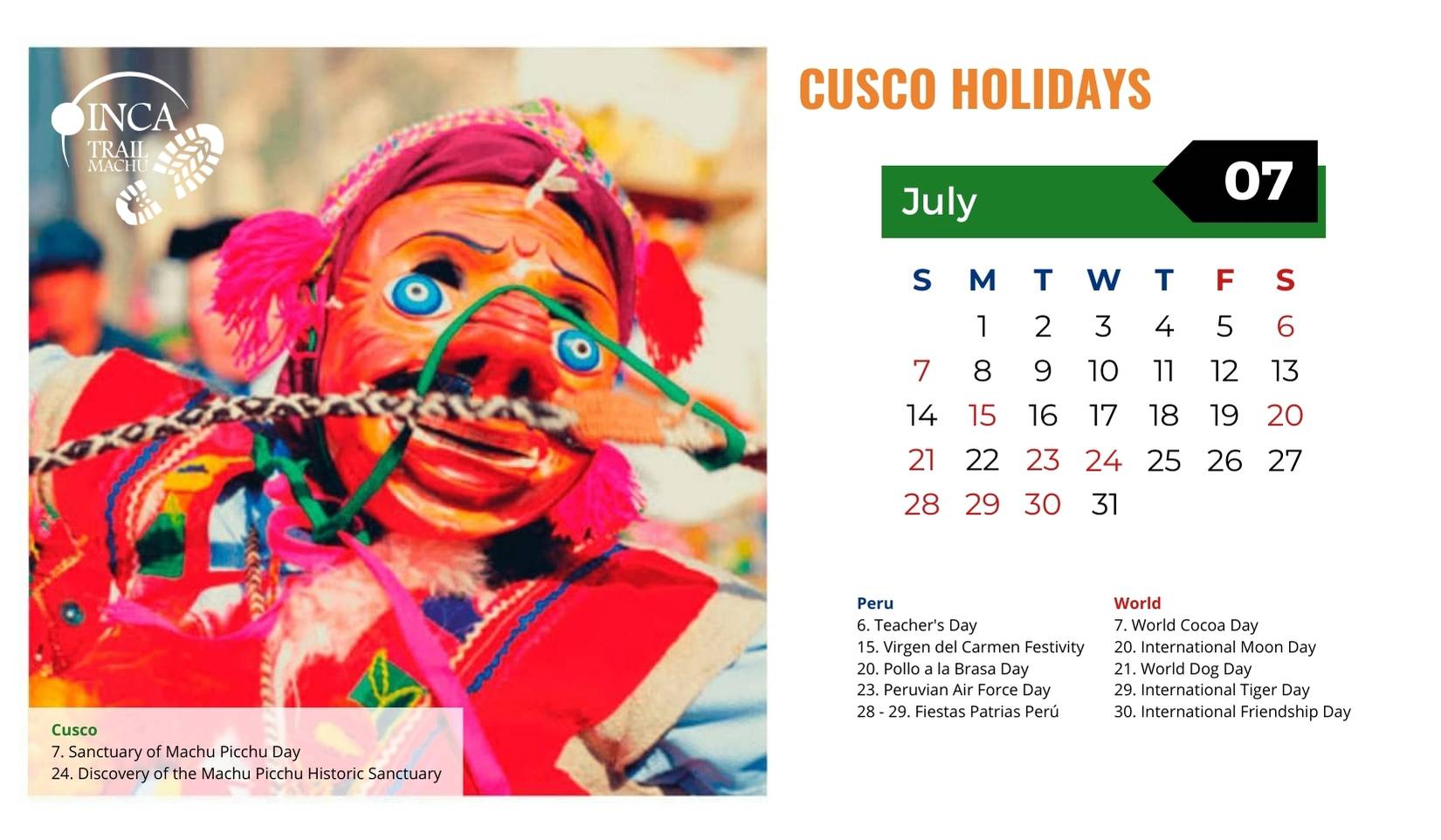 Cusco Holidays July 2025