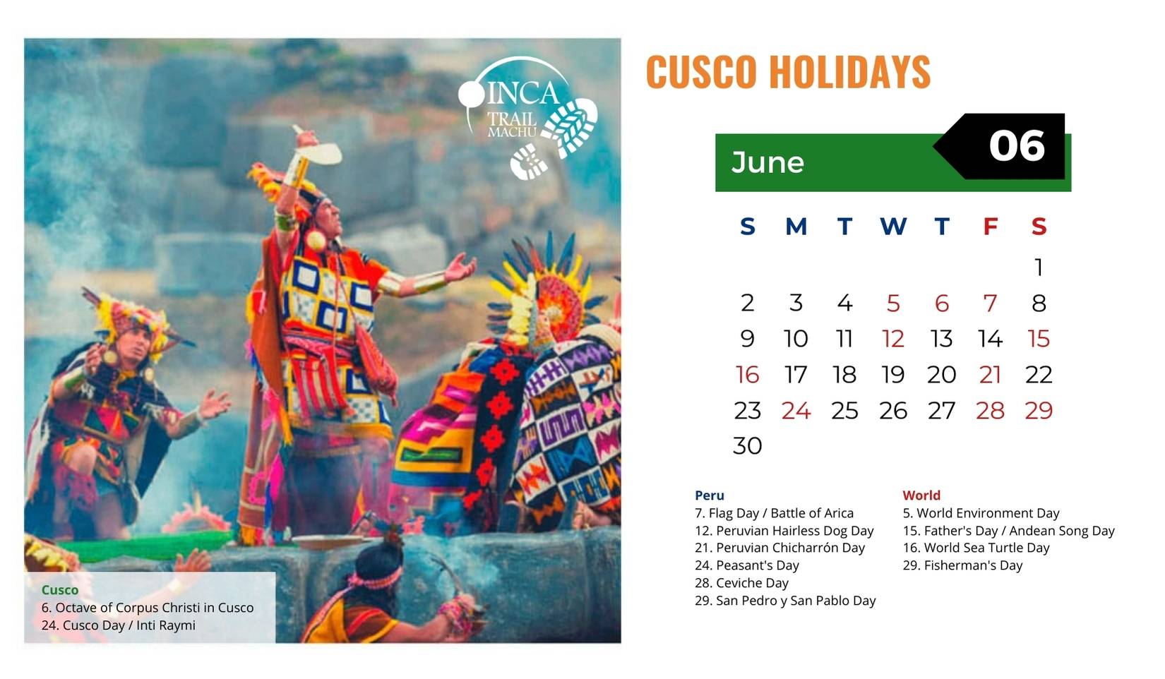 Cusco Holidays June 2025