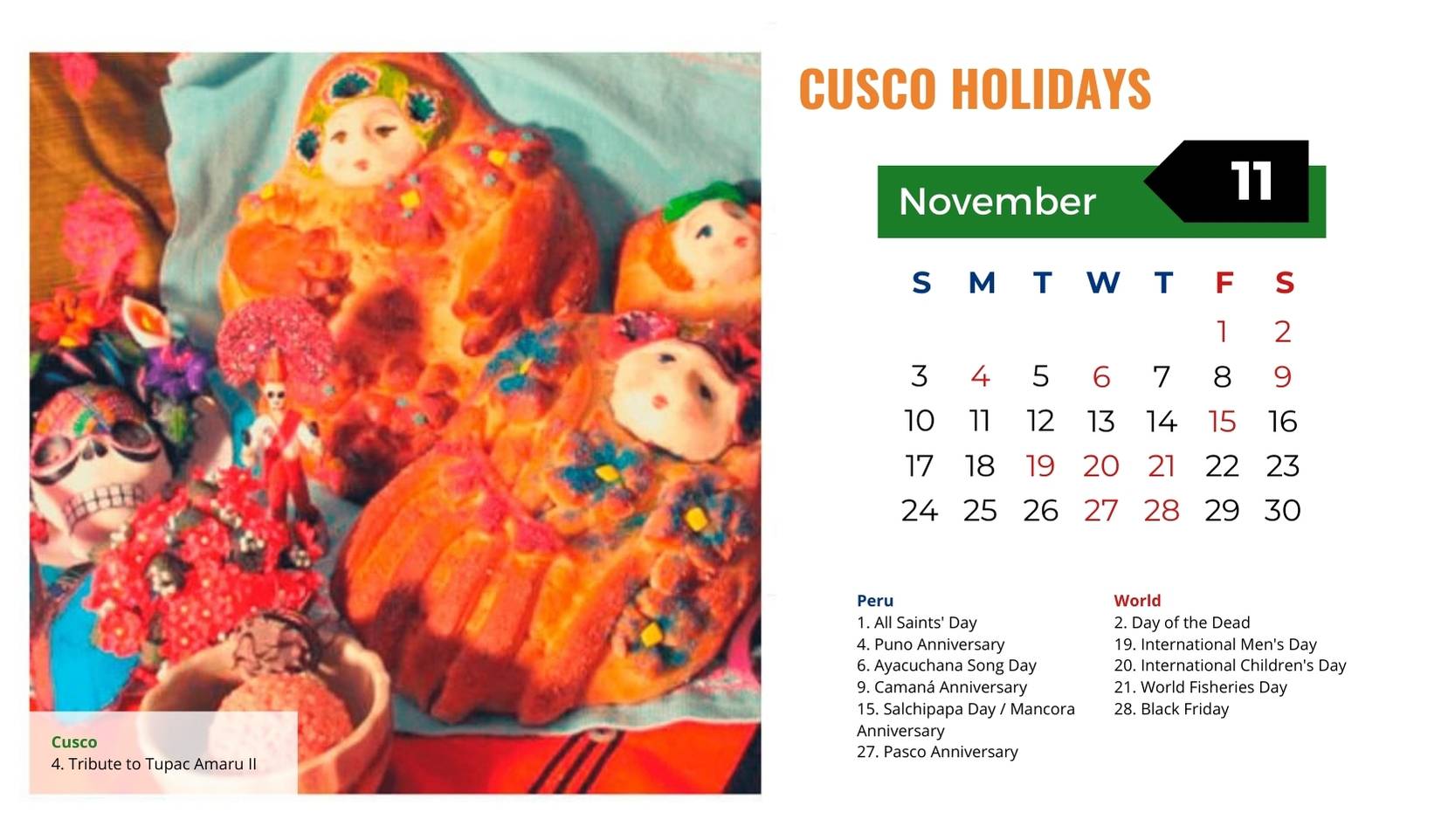 Cusco Holidays November 2025