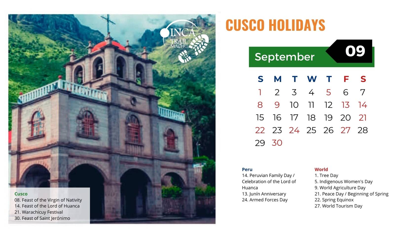 Cusco Holidays September 2025