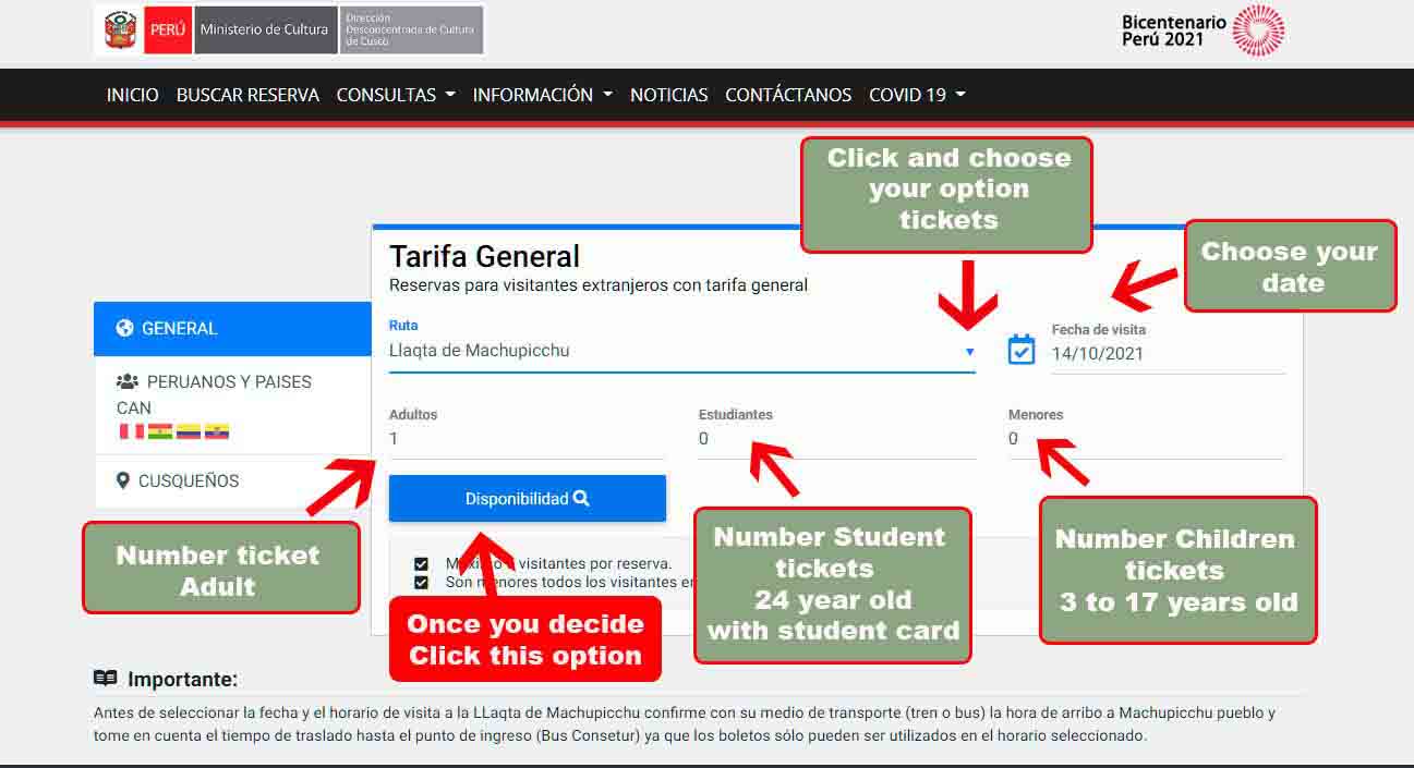 reservation Machu Picchu