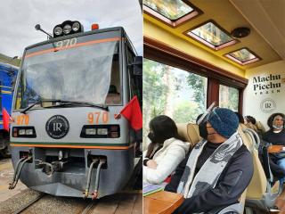 Train from Machu Picchu to Cusco