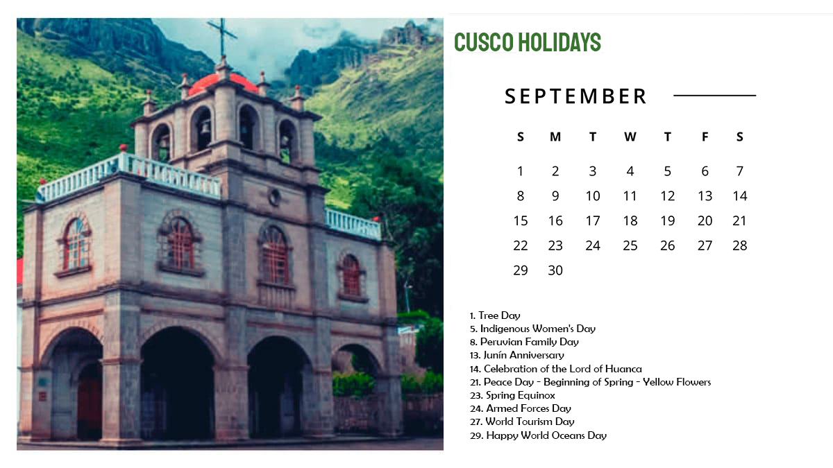 Cusco Holidays September 2024